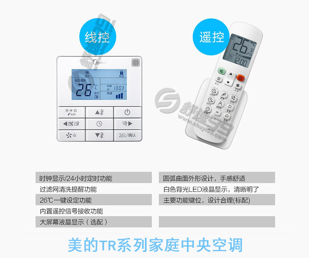 美的（Midea）一拖七變頻多聯(lián)風管機空調 7匹