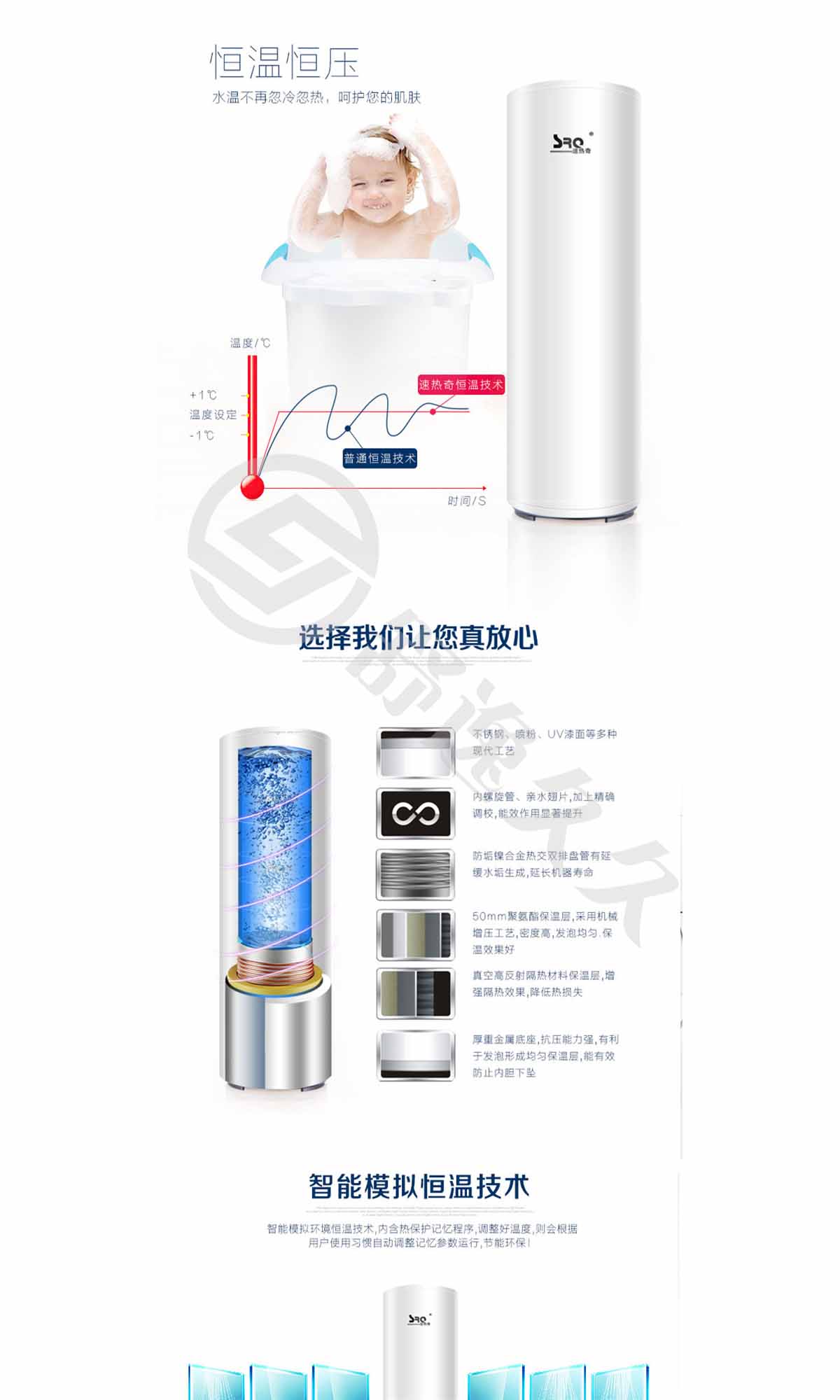 SRQ/速熱奇 熱水器SRQ-8066 空氣能熱水器320L WIFI遠程操作 節(jié)能環(huán)保中央供水熱泵空氣能熱水器